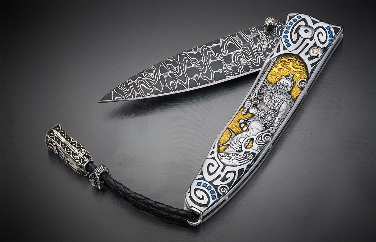 Gentac Silver Warrior Luxury Pocket Knife | William Henry