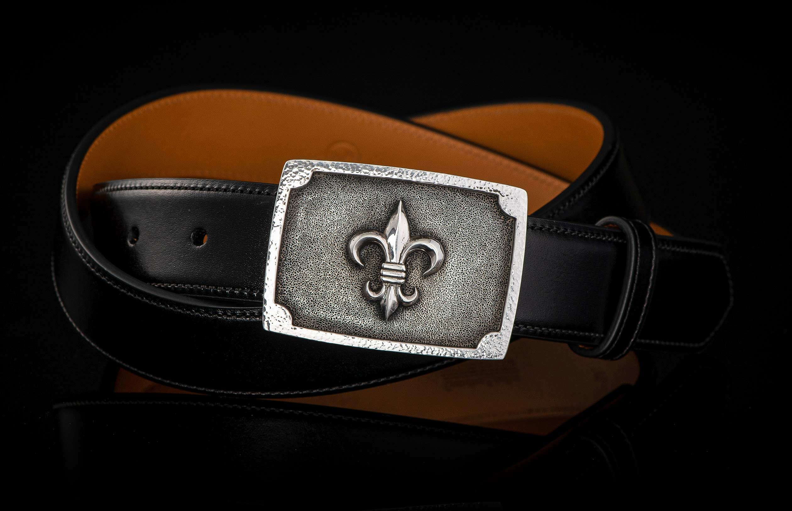 Belt Buckle, Fleur-de-Lis Snakeskin, NWOT Amazon.com: HHH Designs Silver Floral Fleur-de-Lis Belt  main image 2