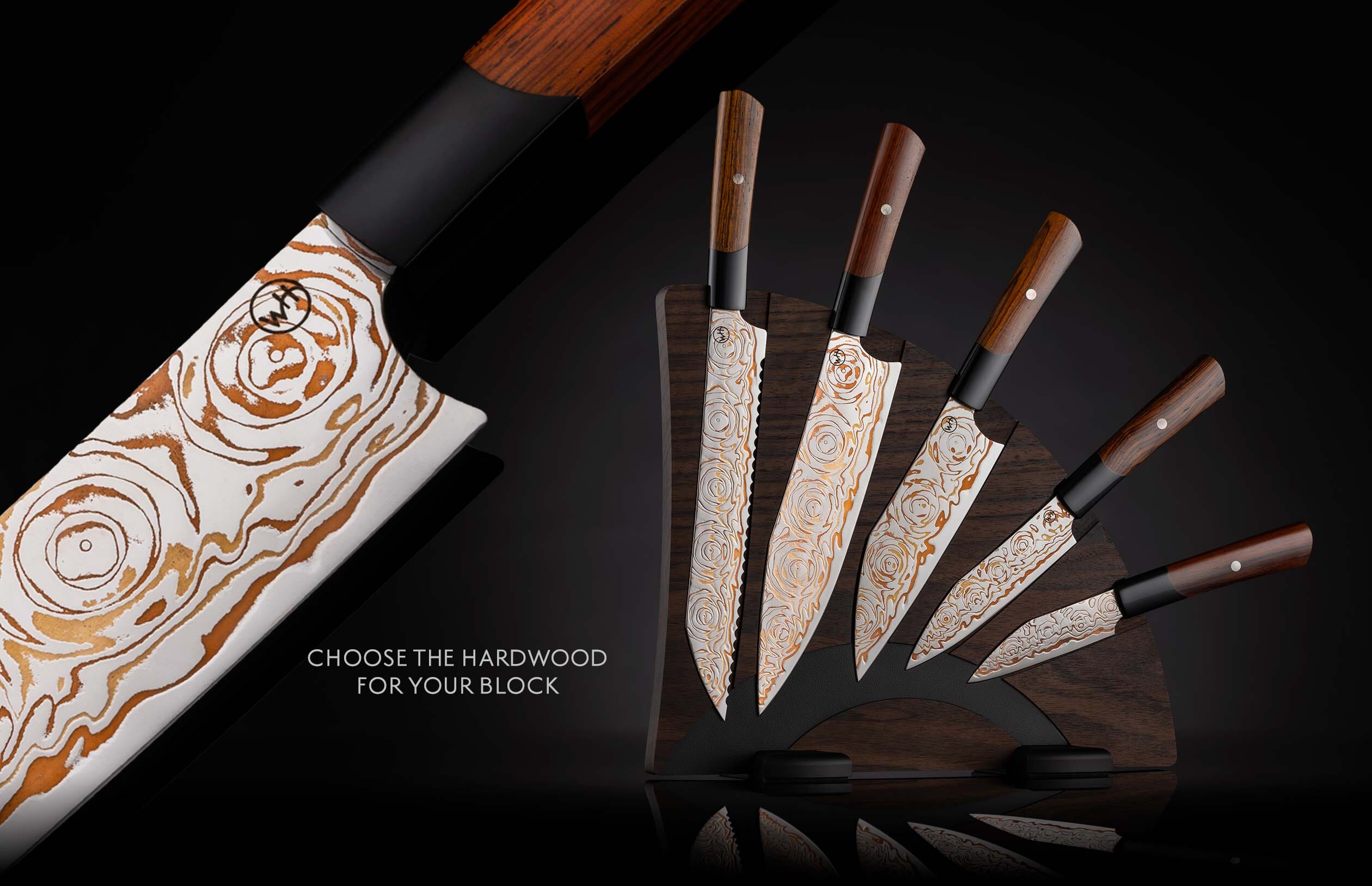 Kultro Flare Damascus Kitchen Knife Set (K22) – William Henry