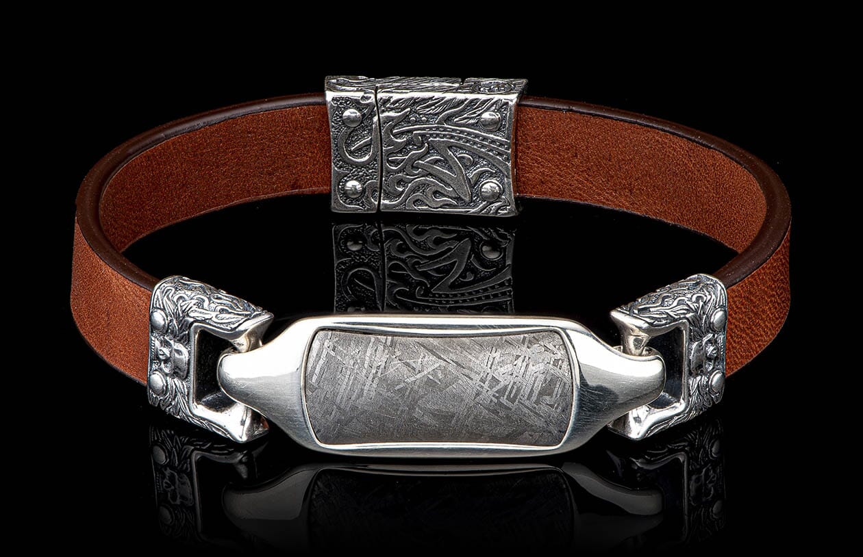 bush de brunt letter レッテル Layla - Meteorite/Brown (LC193 RRMET BRN) Men's Bracelet – William