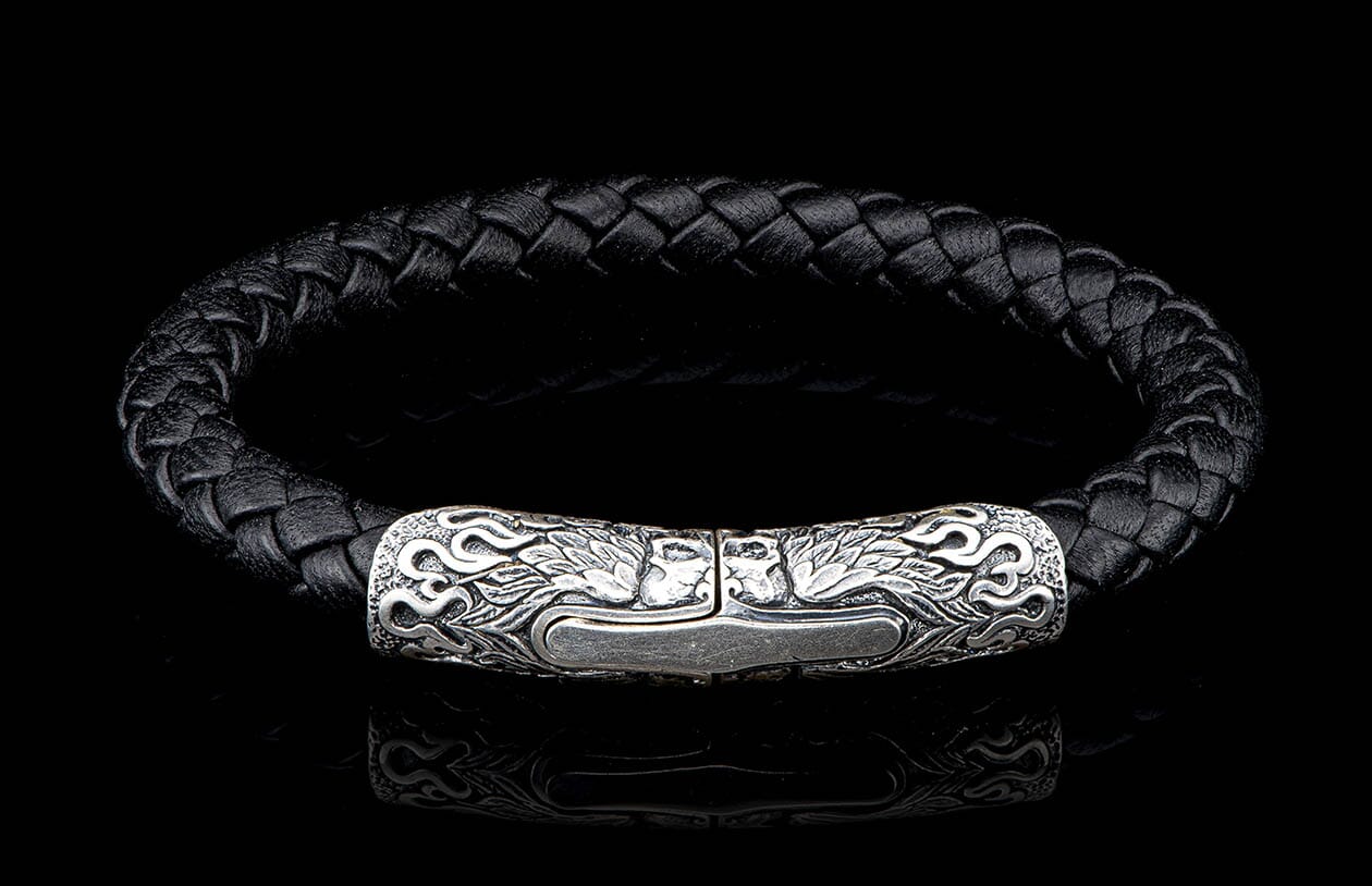 Ramble On - Silver/Black (LC196 RRS BLK) Men's Bracelet from