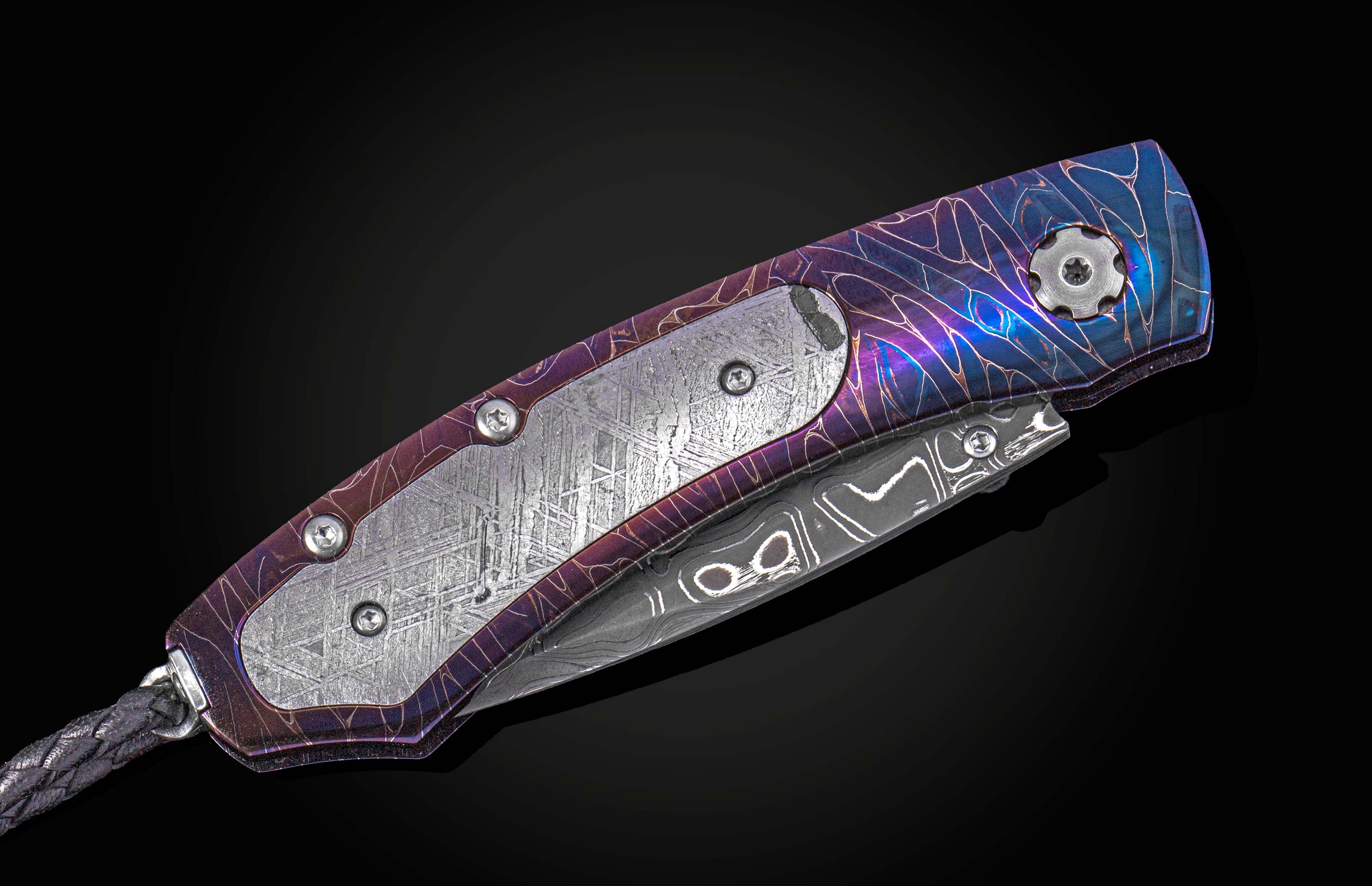 Kestrel Eclipse Gibeon Meteorite & Hand Forged Pocket Knife