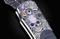 Skull & Silver Roses
