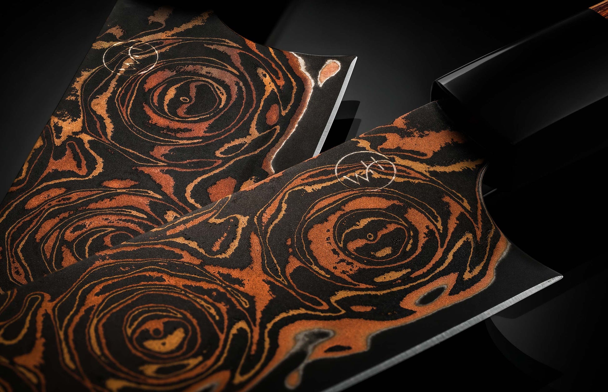 K22 Black Flare Chef Knives