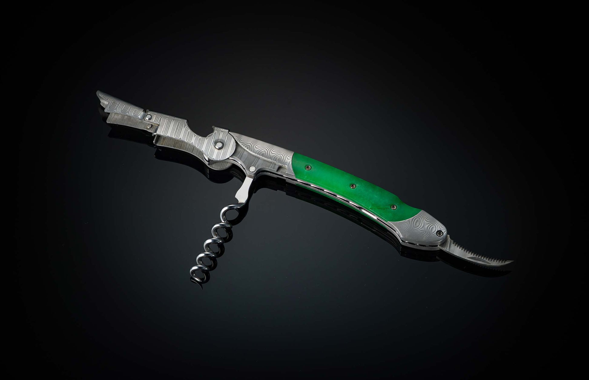 Sommelier Wine Opener with Jade handle