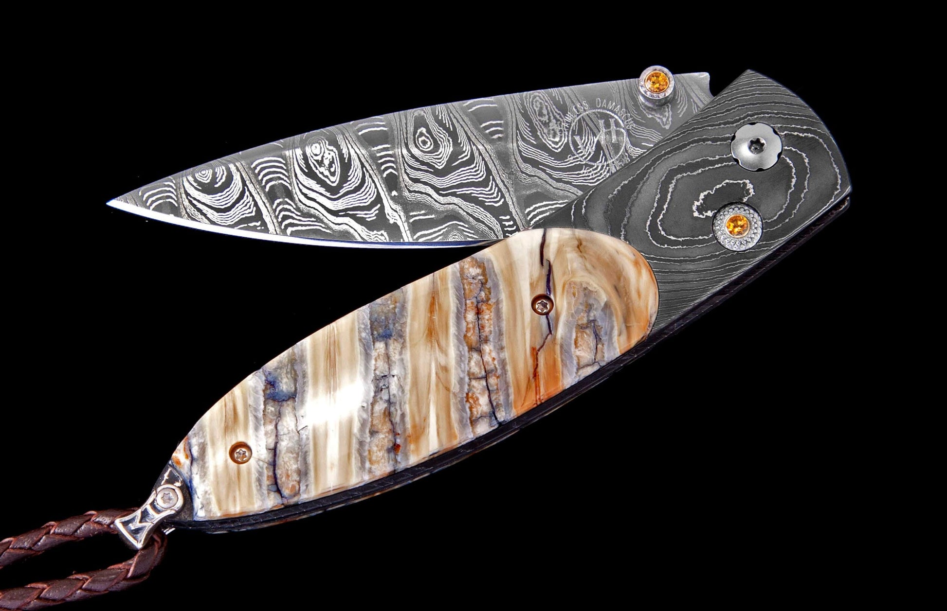 The Monarch 'Archetype' Damascus Pocket Knife 
