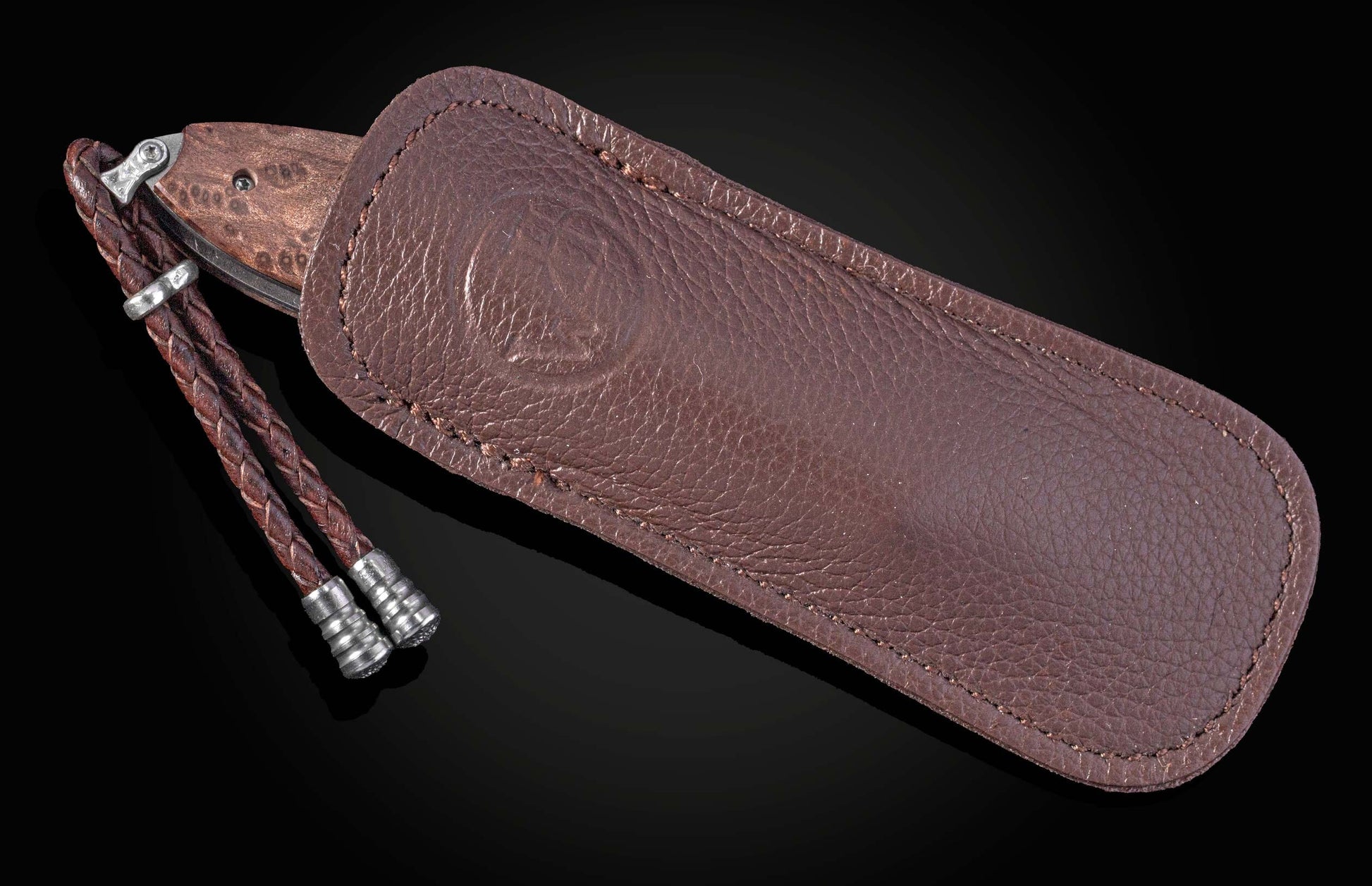 Handcrafted William Henry knife with titanium frame