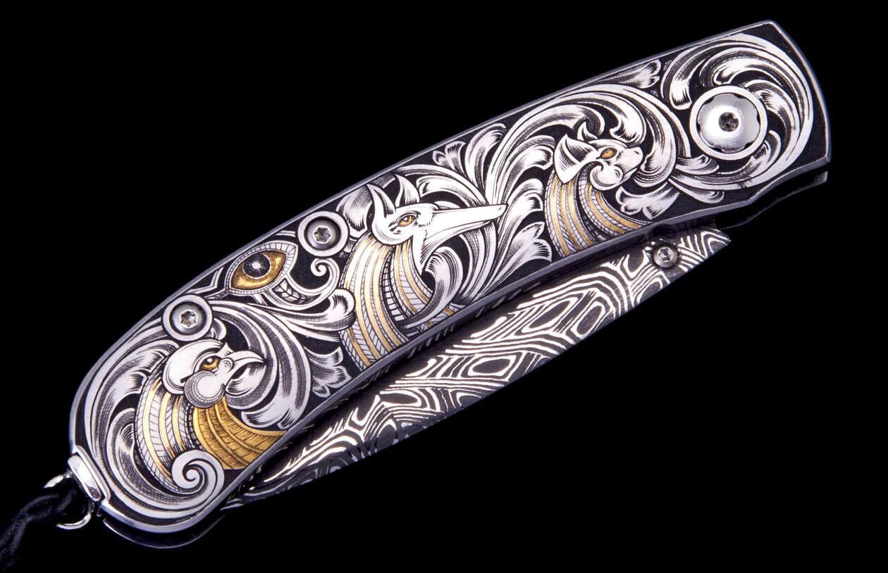 Kestrel Engraved 'Egyptian Gods' Pocket Knife | William Henry
