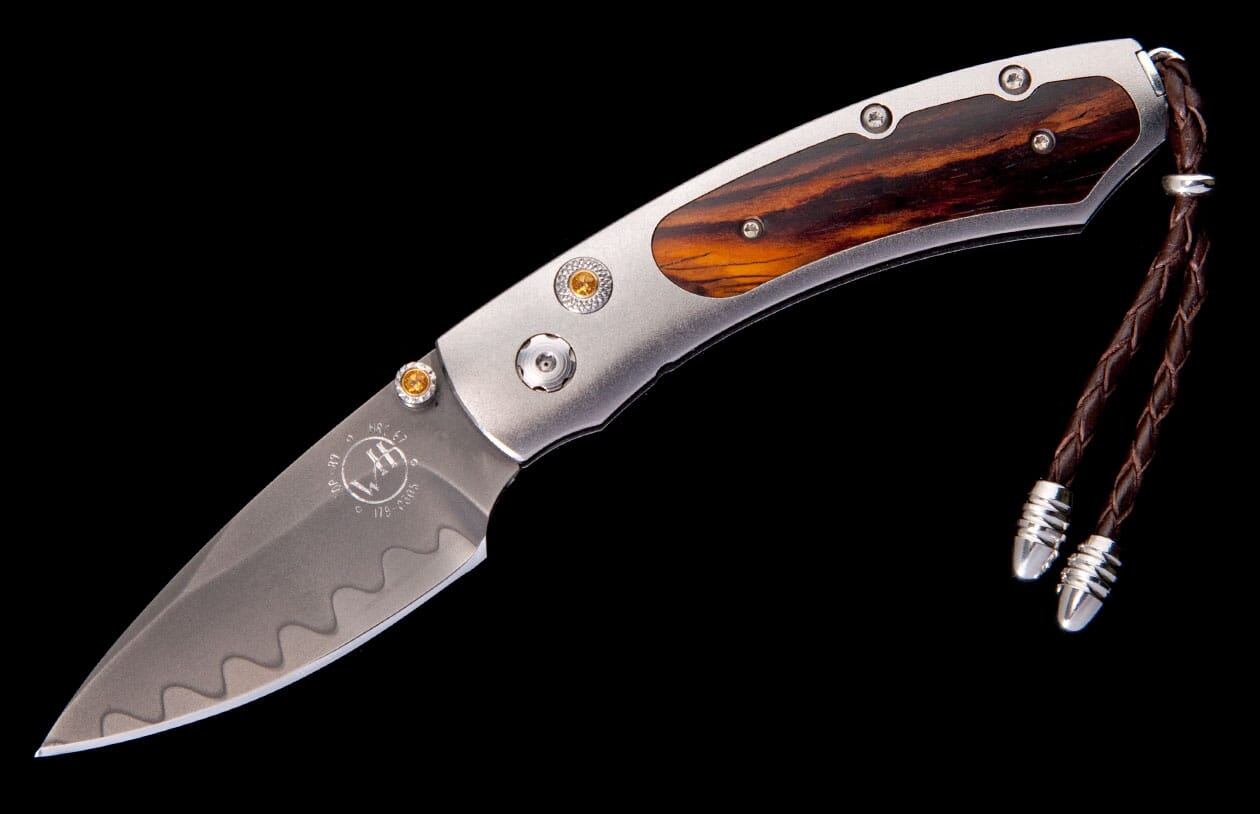 Kestrel Glendale Pocket Knife Inlaid with Cocobolo Wood | William