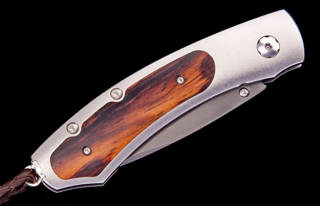Kestrel Glendale Pocket Knife Inlaid with Cocobolo Wood | William