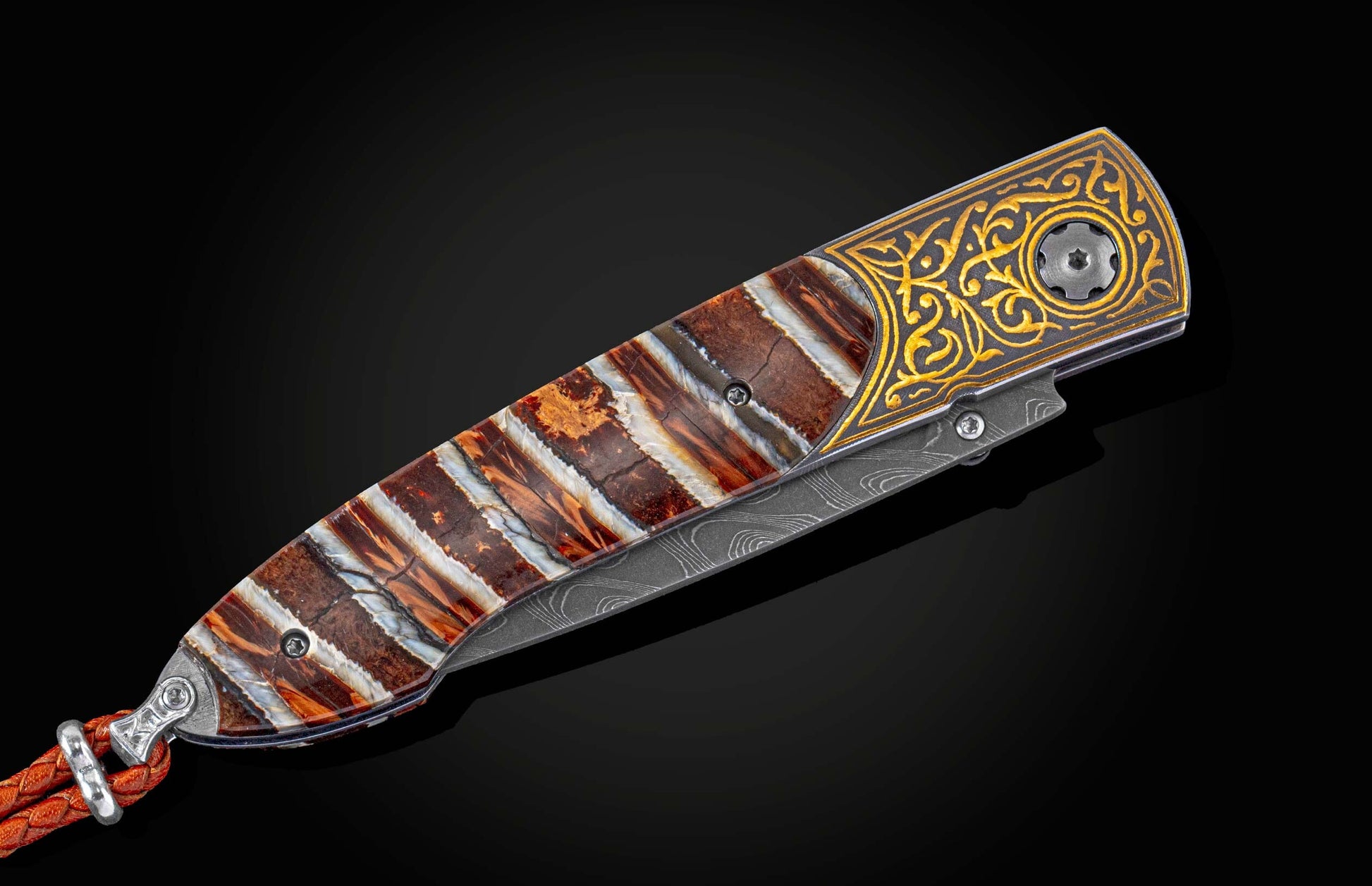  and a hand-forged damascus steel blade by Chad Nichols