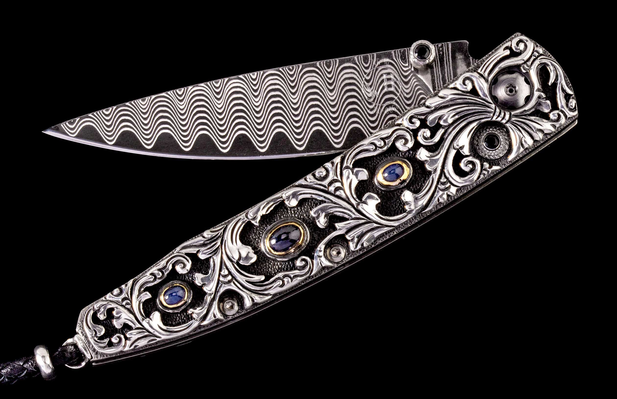 The Radiant Hand-Carved Sterling Silver Pocketknife