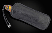  and hand-forged damascus syteel blade by Robert Eggerling.