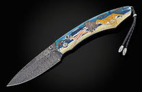  and a hand-forged damascus steel blade by Maximilano Pescie