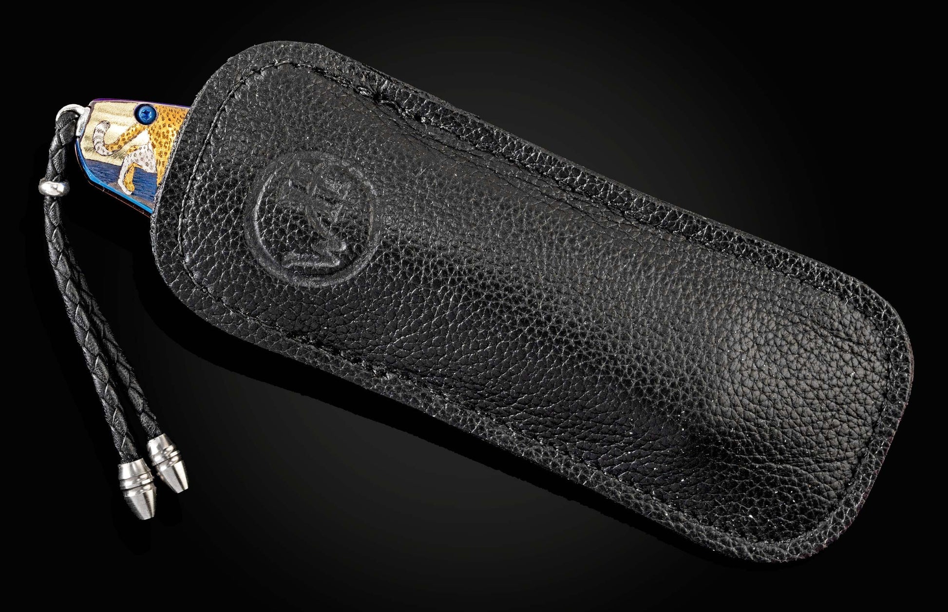  and a hand-forged damascus steel blade by Maximilano Pescie