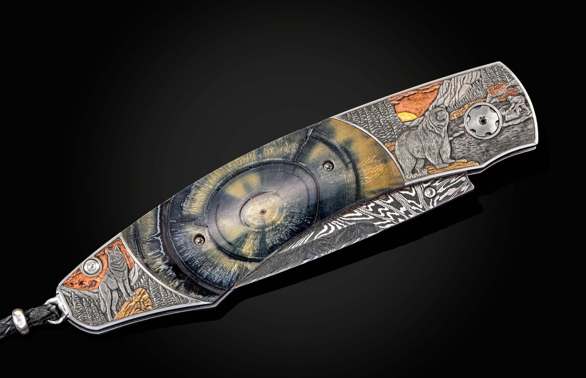  and silver inlays by Narimantis Palsis depicting Alaskan wildlife