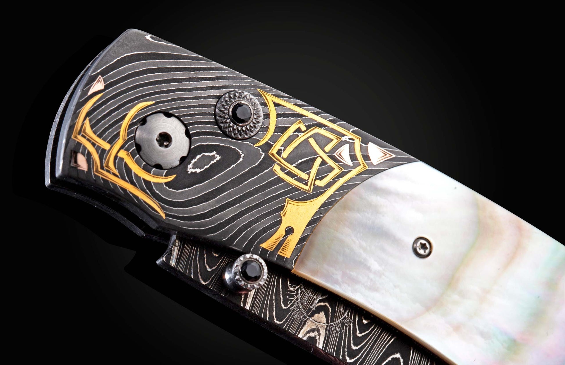  and the blade is crafted from Damascus steel
