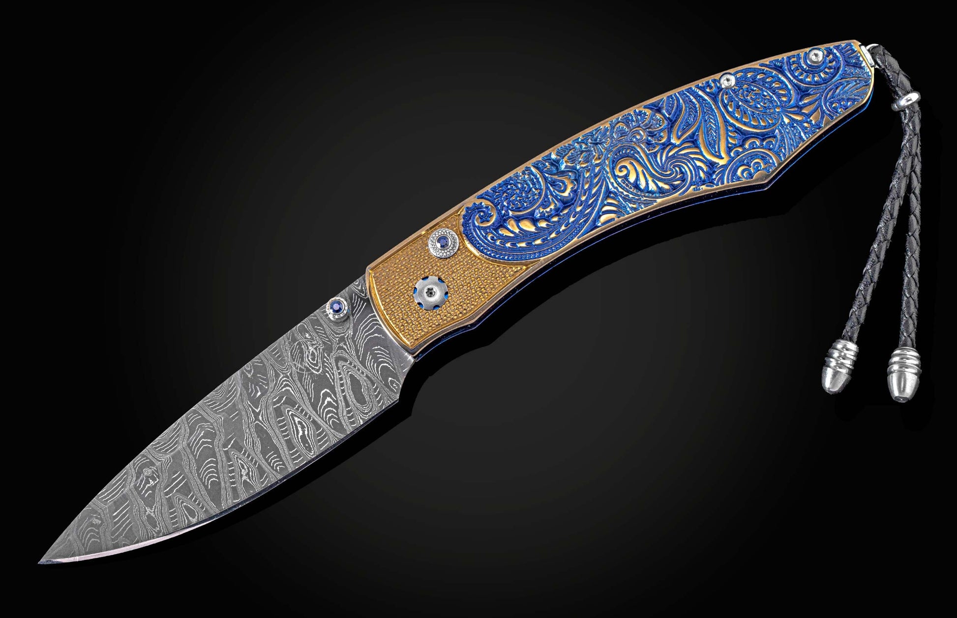  and hand-forged damascus steel blade by Mike Norris