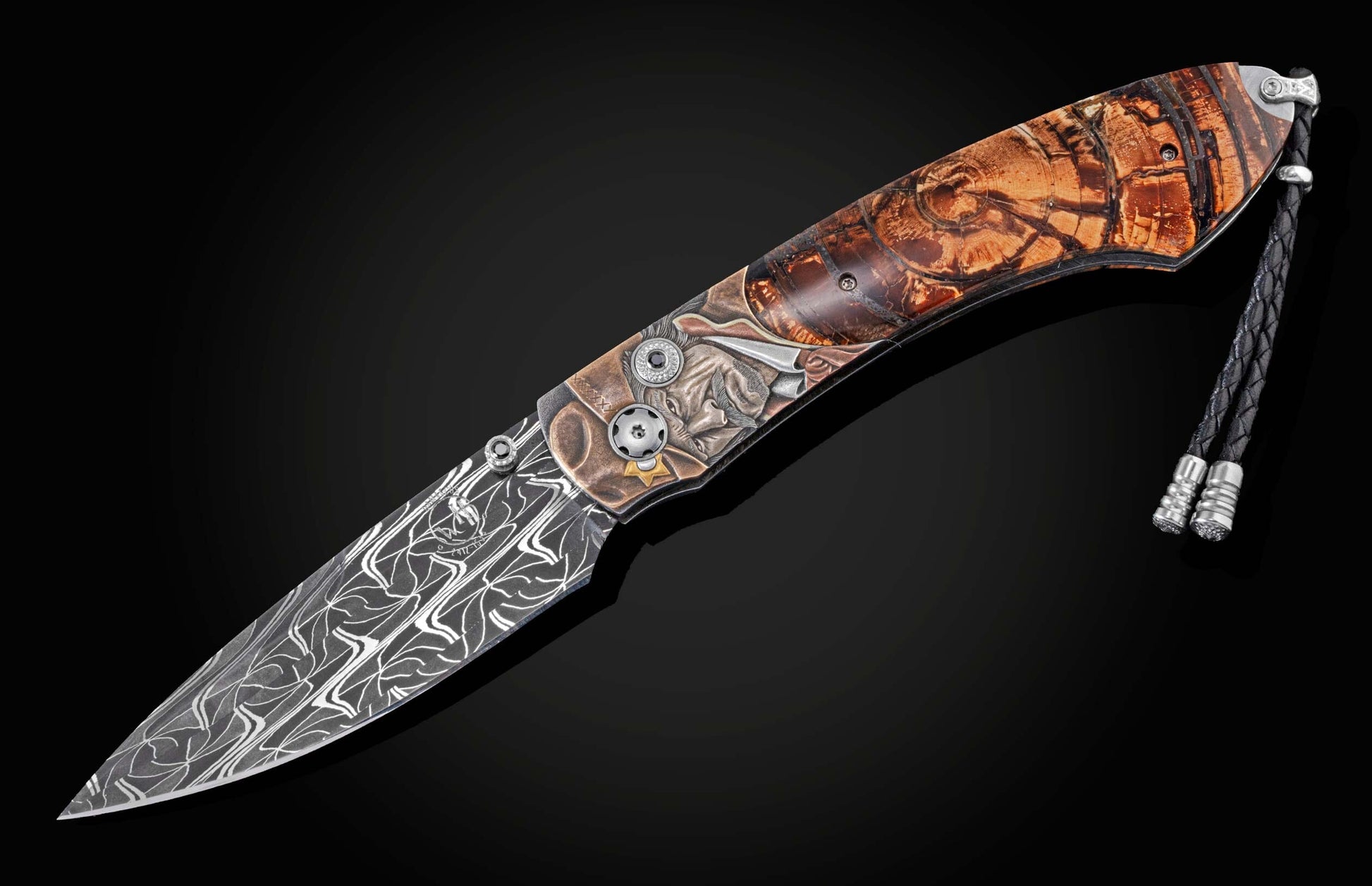  bronze and 24k & 22k yellow gold inlays