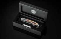  inlaid with Fordite scales