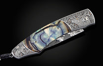  and a hand-forged damascus steel blade by Luke Mattern