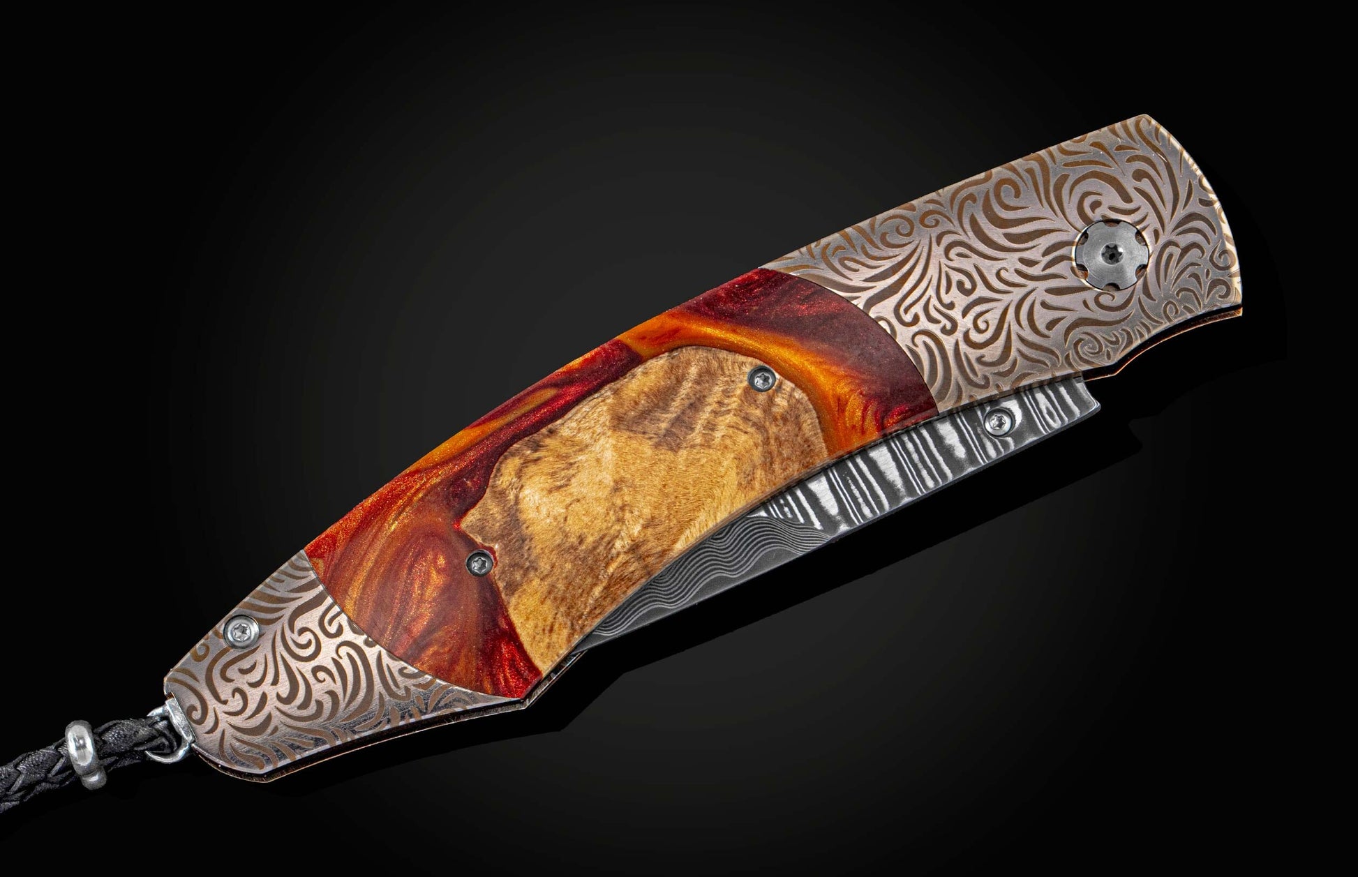  and a hand forged damascus steel blade