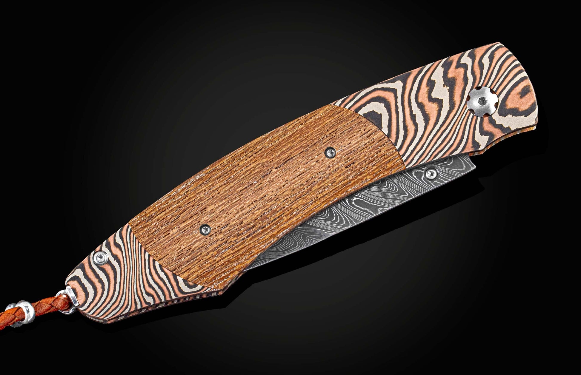  and hand forged damascus steel blade by Chad Nichols