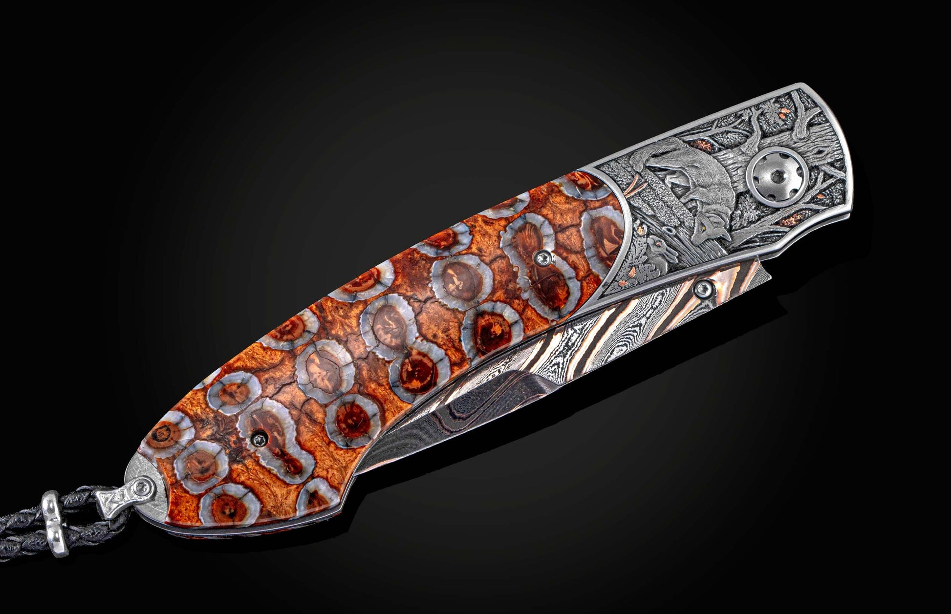  and  hand-forged bronze damascus blade by Baker Forge