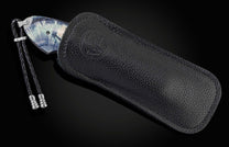 Handcrafted pocket knife from William Henry features a stainless steel frame