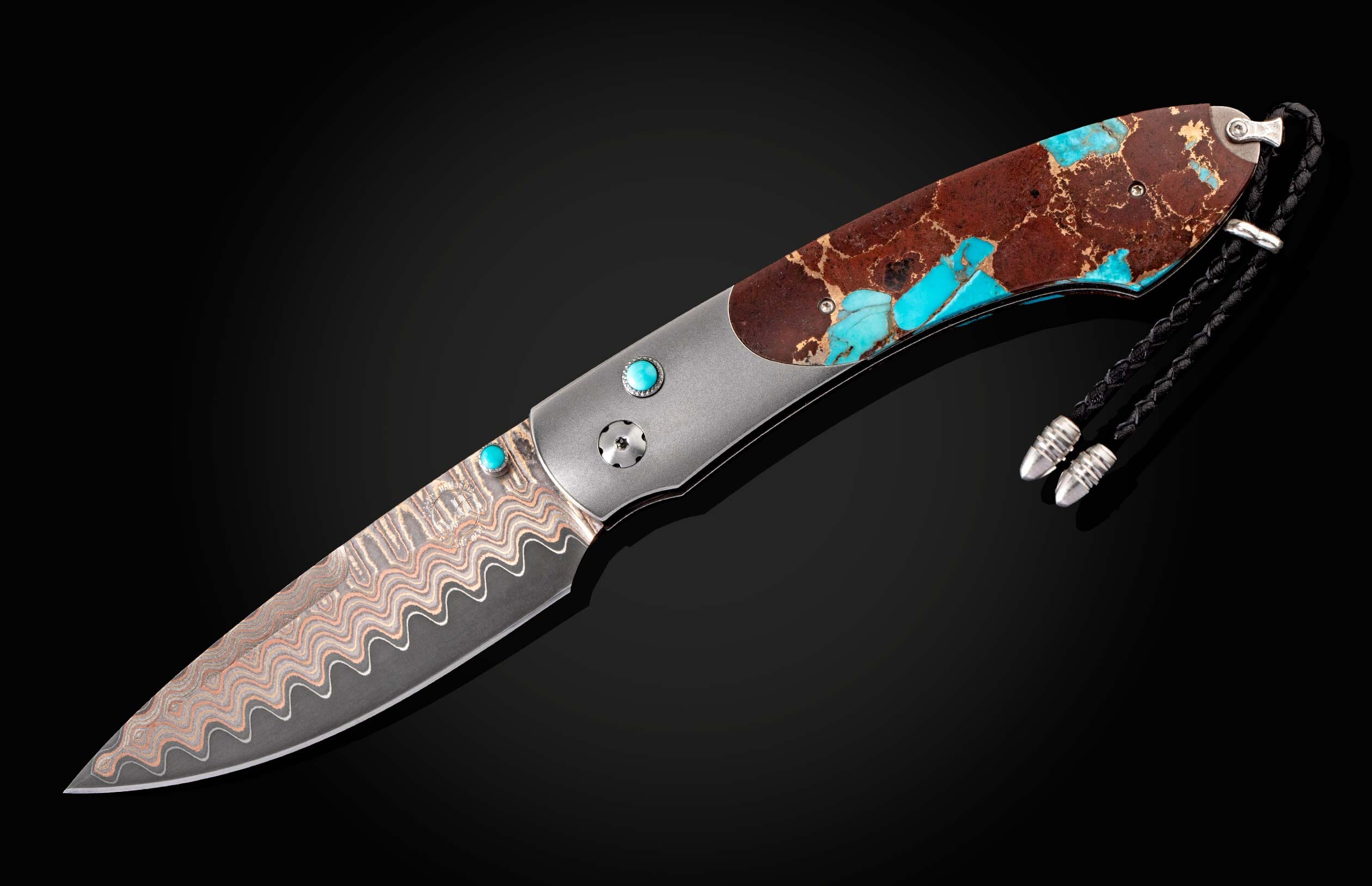 Spearpoint 'Hot Lava' Volcanic Rock Titanium Pocket Knife