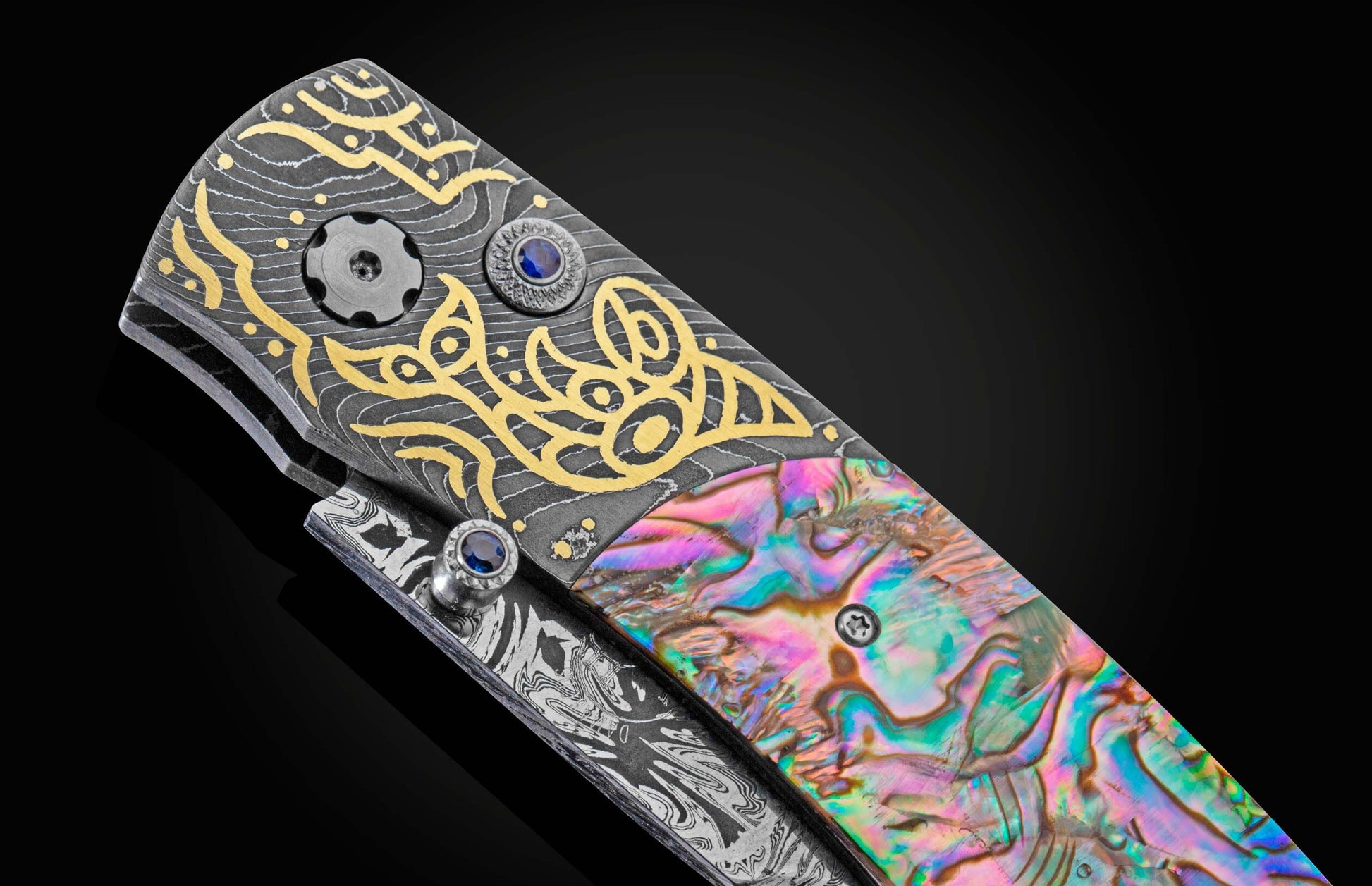  and a hand-forged  damascus steel blade by Luke Mattern