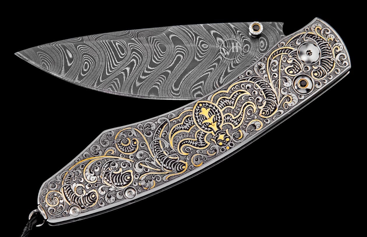 Spearpoint Lace Engraved Pocket Knife | William Henry