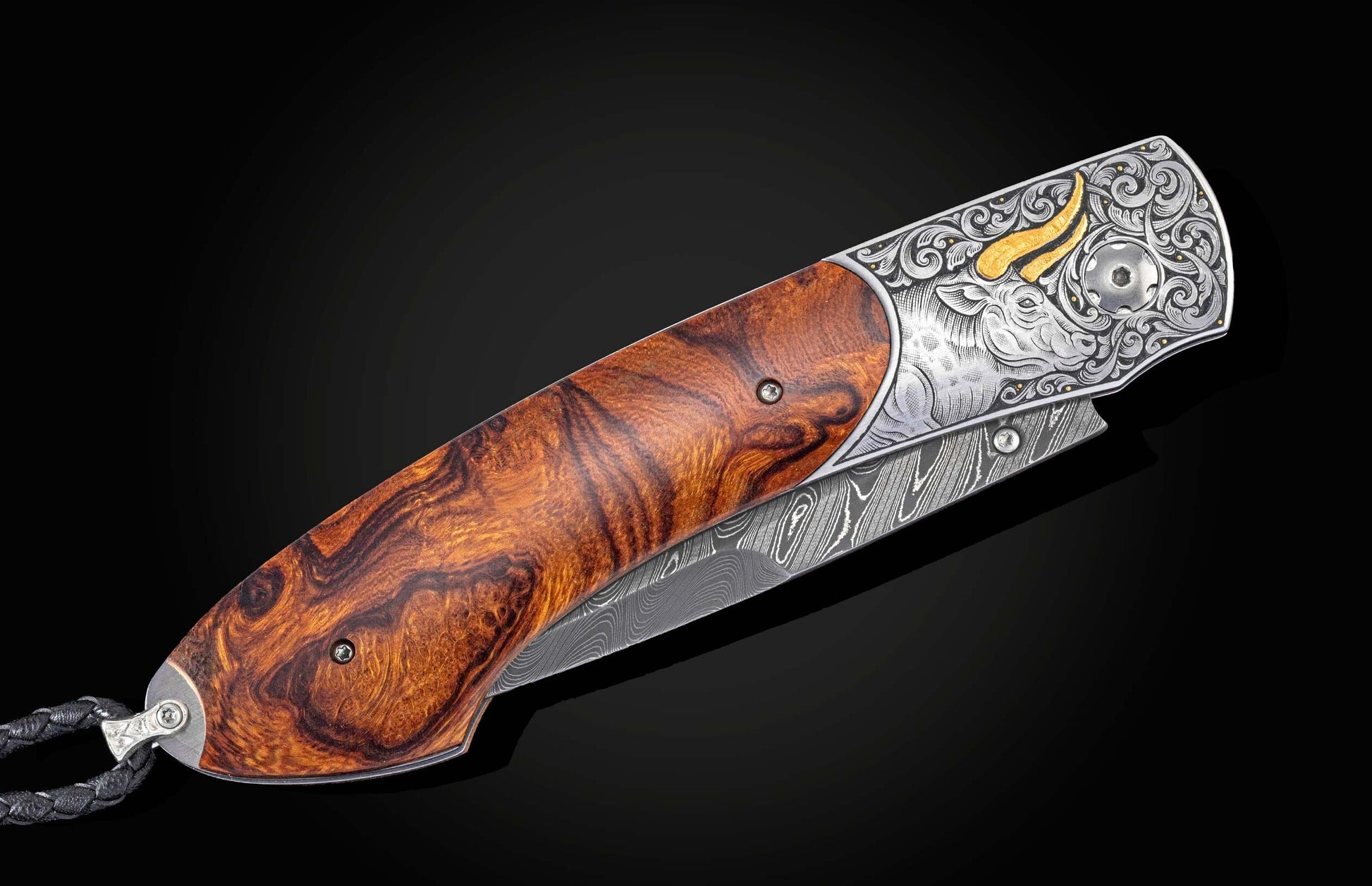  and a hand forged Damascus steel blade by Chad Nichols