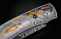 The Spearpoint 'Meteoric' Damascus Pocket Knife