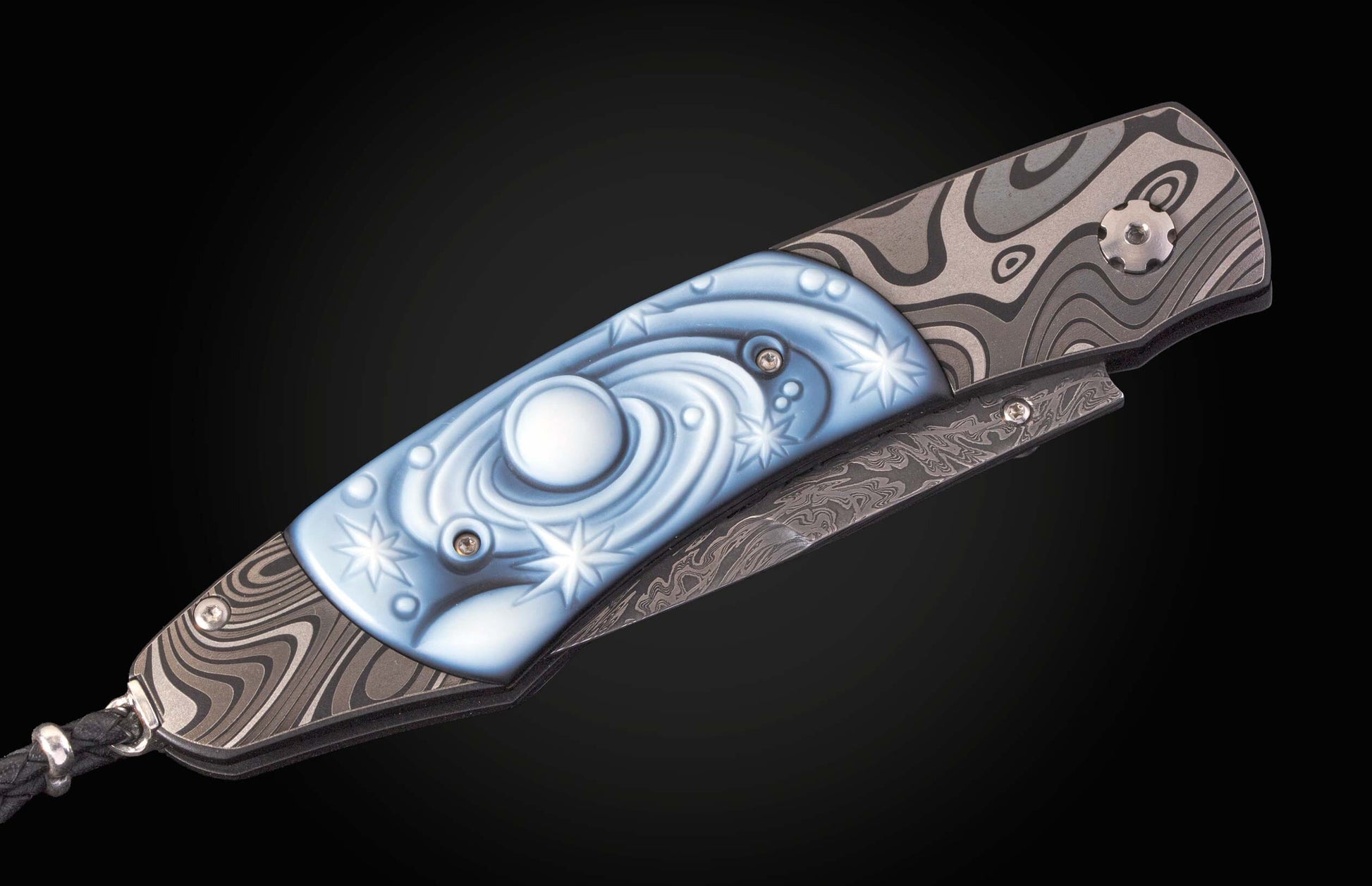 Custom William Henry knife features a stainless Cerakote frame
