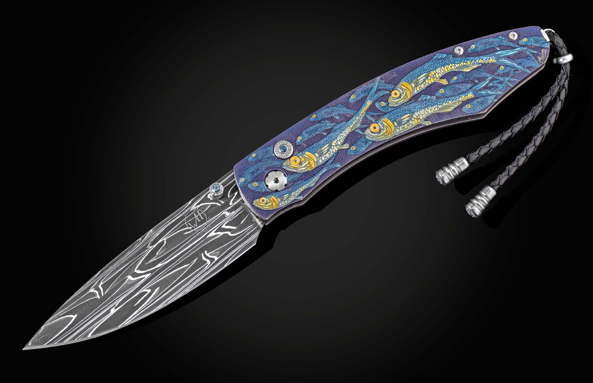 and  hand-forged damascus steel blade by Robert Eggerling