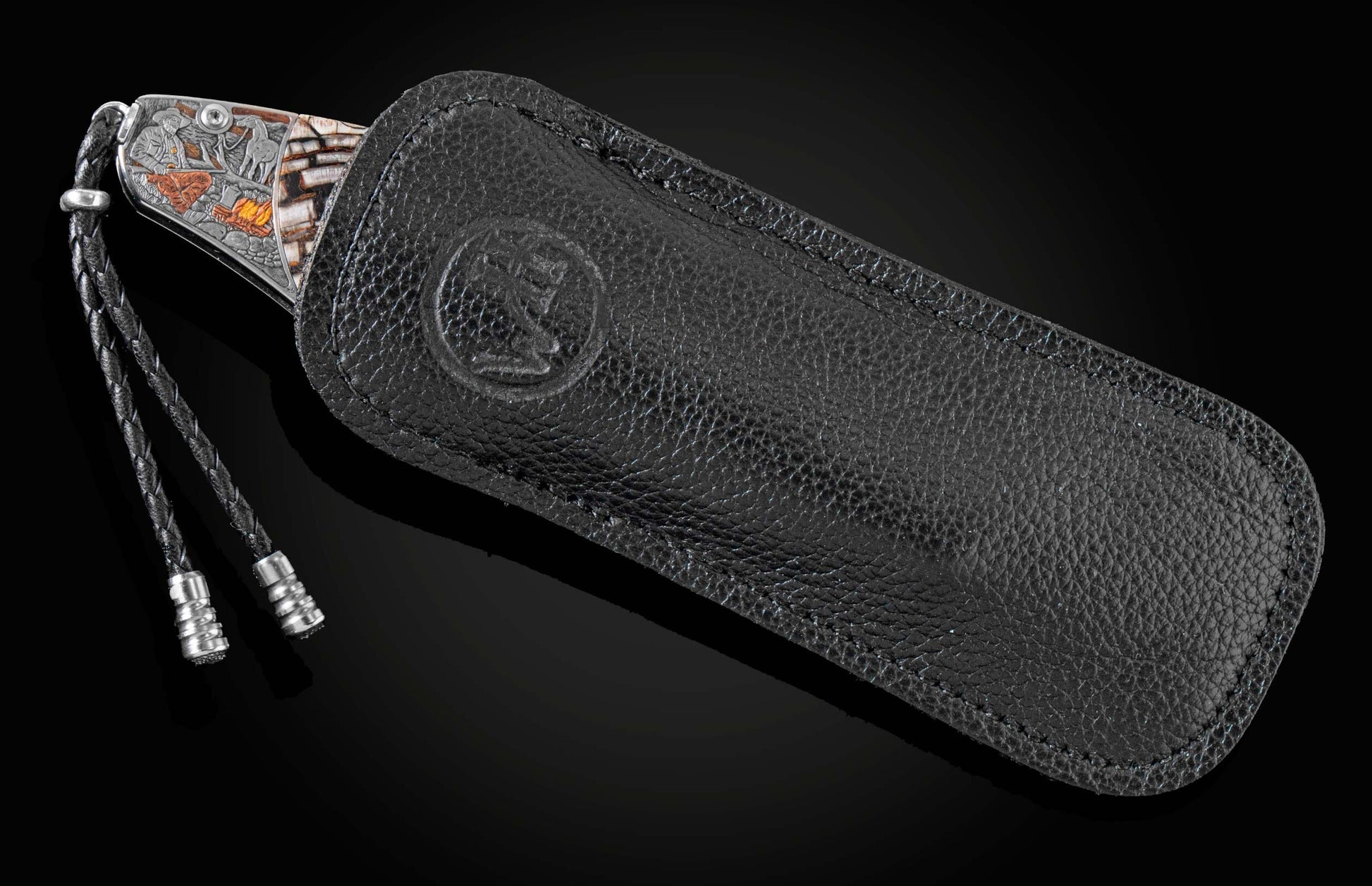  and a hand-forged damascus steel blade by Luke Mattern