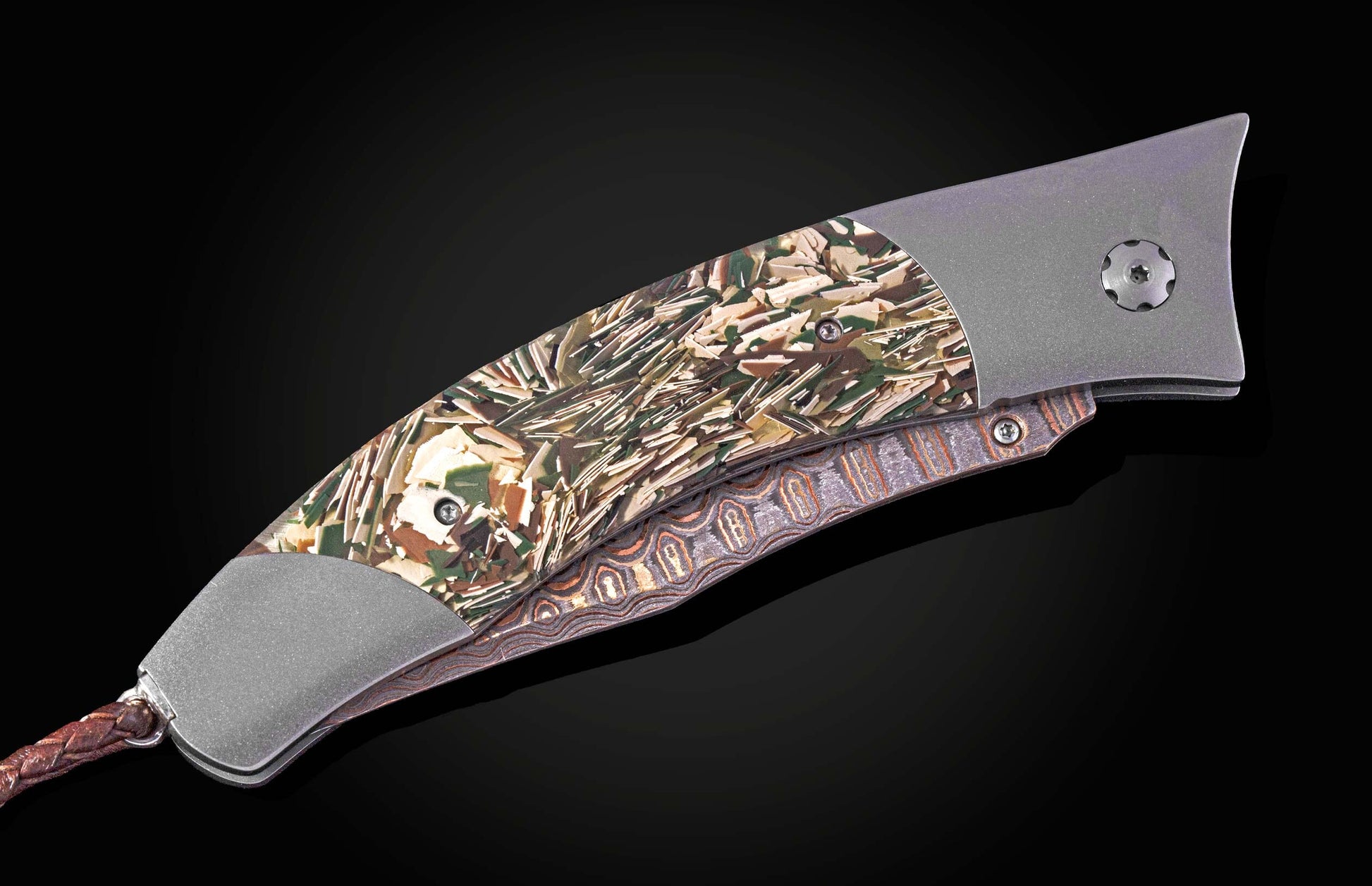  and 'Copper Wave' damascus steel blade