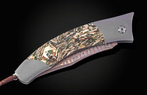  and 'Copper Wave' damascus steel blade