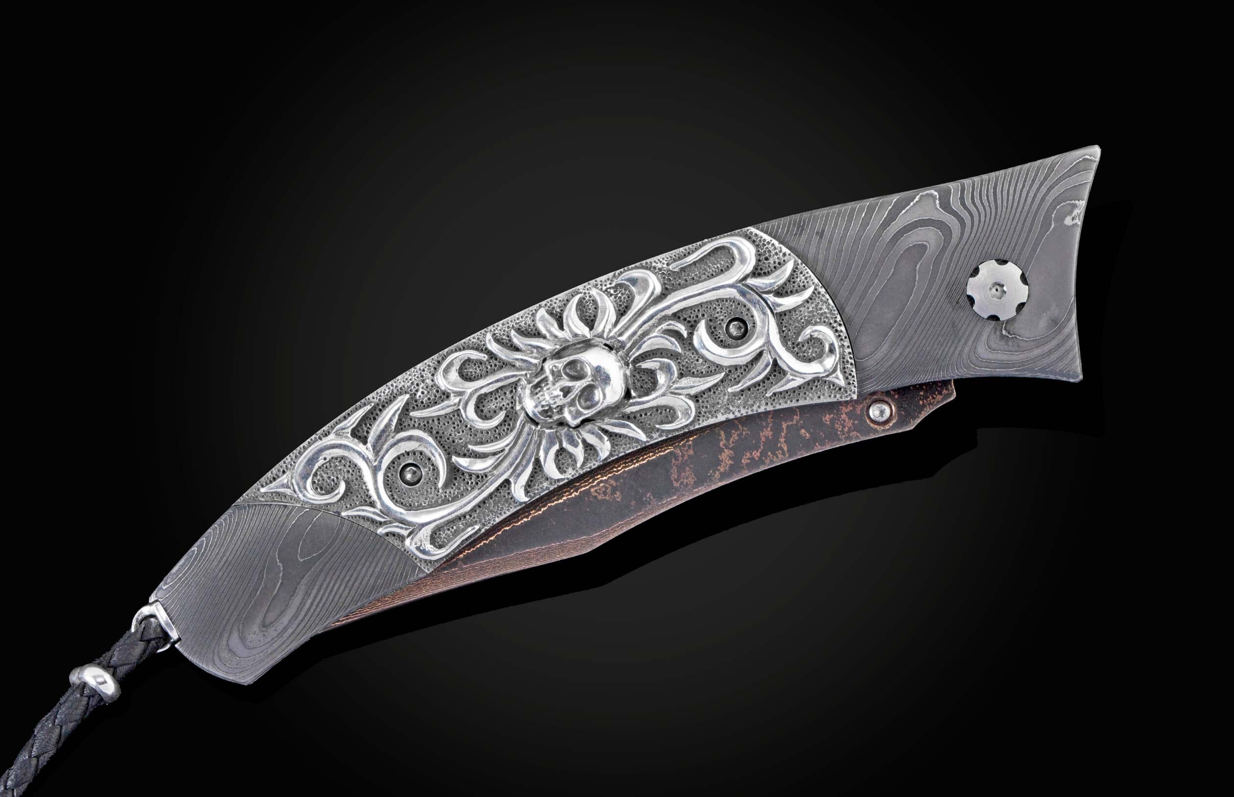 【William Hutton】 【純銀ハンドル】ピストルグリップのティーナイフ William Hutton】 【純銀ハンドル】ピストルグリップのティーナイフ