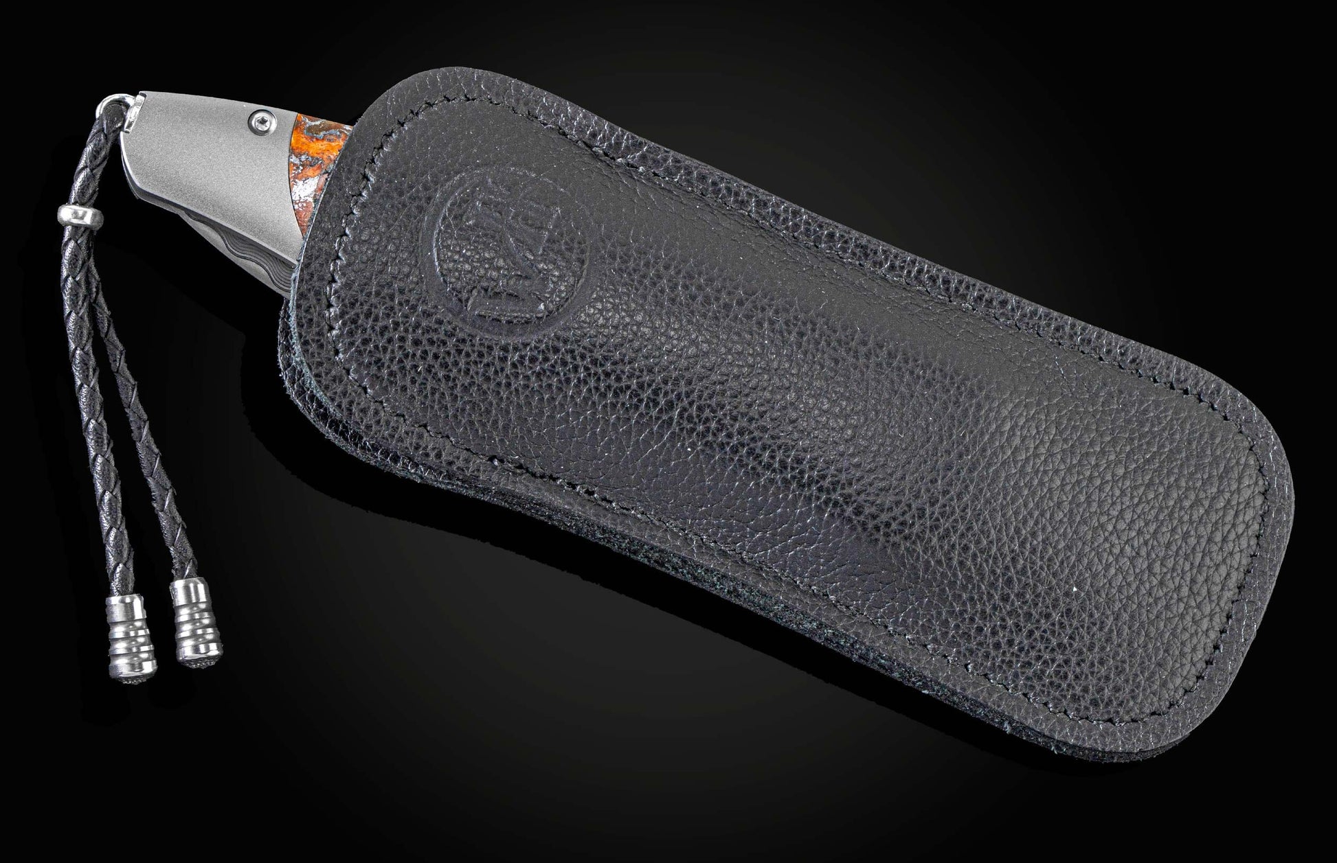 Handcrafted William Henry knife with titanium frame