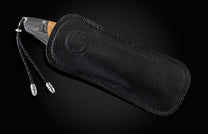 The GenTac 'Pappy Reserve' Bourbon Blade Knife in a leather case