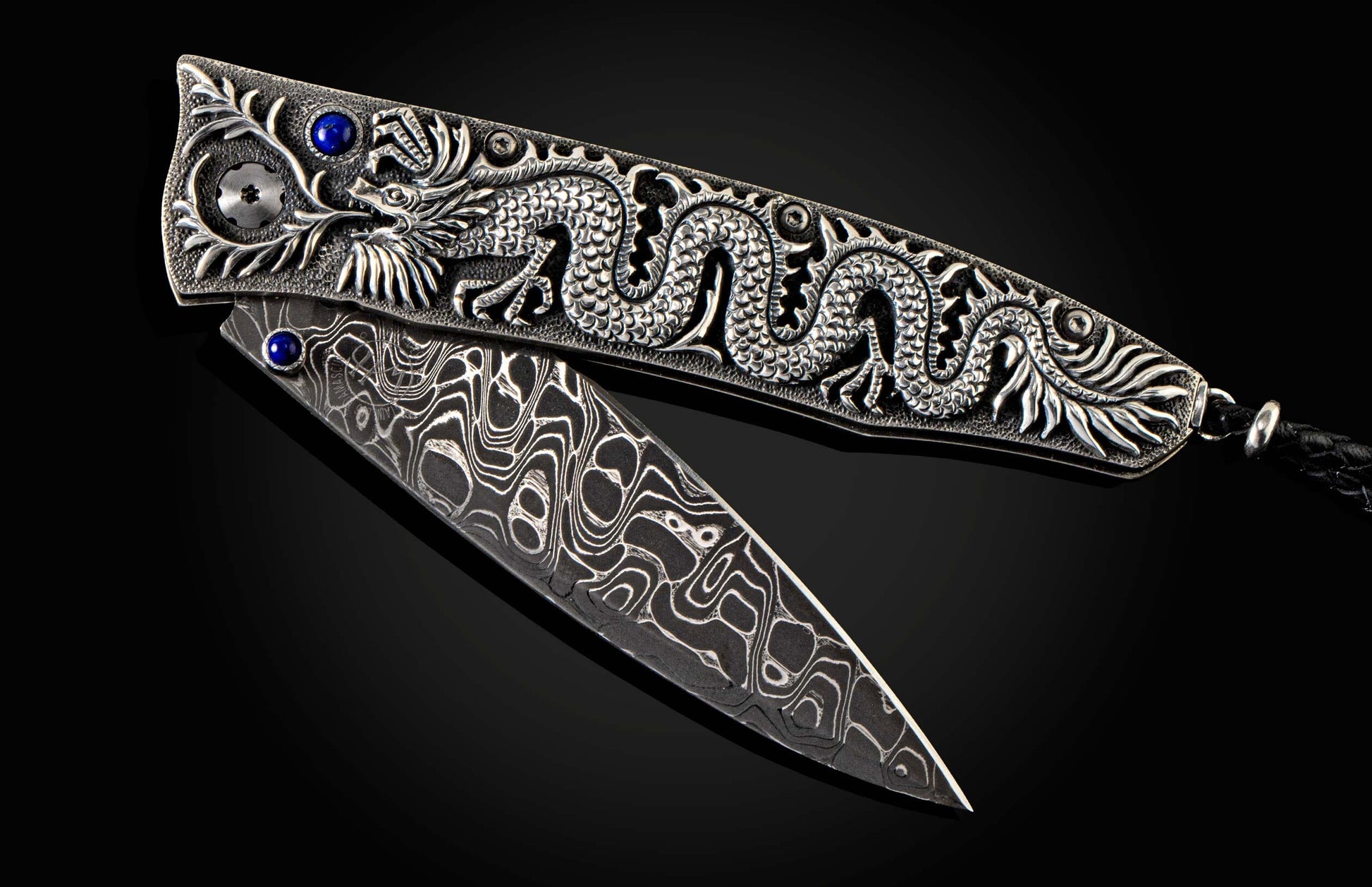 The GenTac Sterling Silver Dragon Pocket Knife 