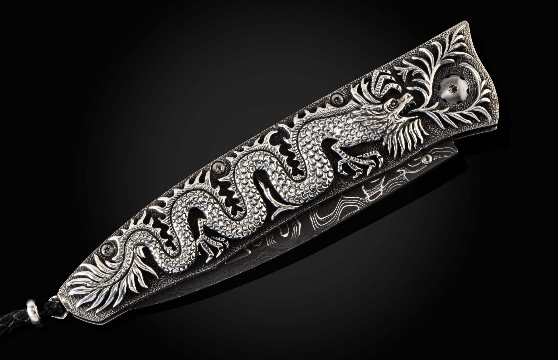 The GenTac Sterling Silver Dragon Pocket Knife 