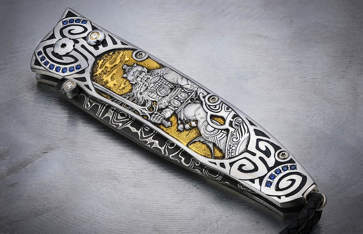 SENGOKU 謙信　シルバー Gentac Silver Warrior Luxury Pocket Knife | William Henry