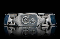 The Labradorite Retro Sterling Silver Bracelet clasp