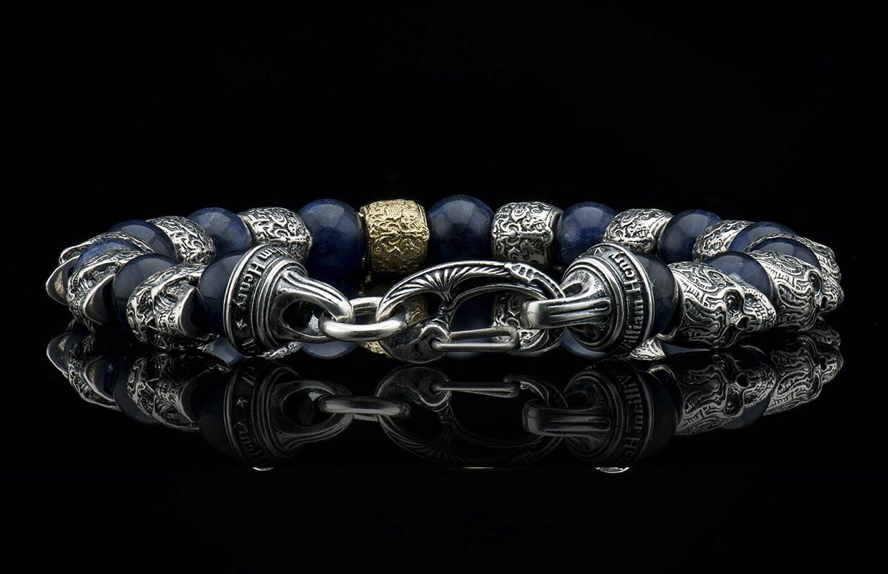 Caprice Sugar Skull Men's Bracelet | William Henry