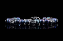 The Skull Dandy Men's Beaded Bracelet (BB55 PP) 