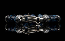 Handcrafted William Henry men's bracelet with Pietersite beads