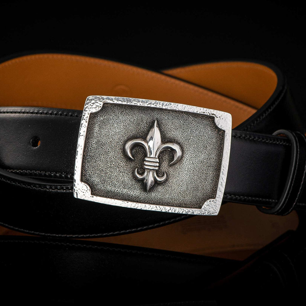 ?Fluer Di Lis belt ? new reduction!! Fleur De Lys Belt Buckle - Cellar Leather main image 2